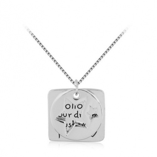 "Follow your Dreams Trust Your Heart" Inspirational Necklace