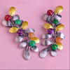 Artificial Jade Clips Pin Brooch