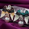 Pearl Rhinestone Eagle Pin Brooch