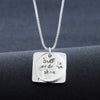 "Follow your Dreams Trust Your Heart" Inspirational Necklace